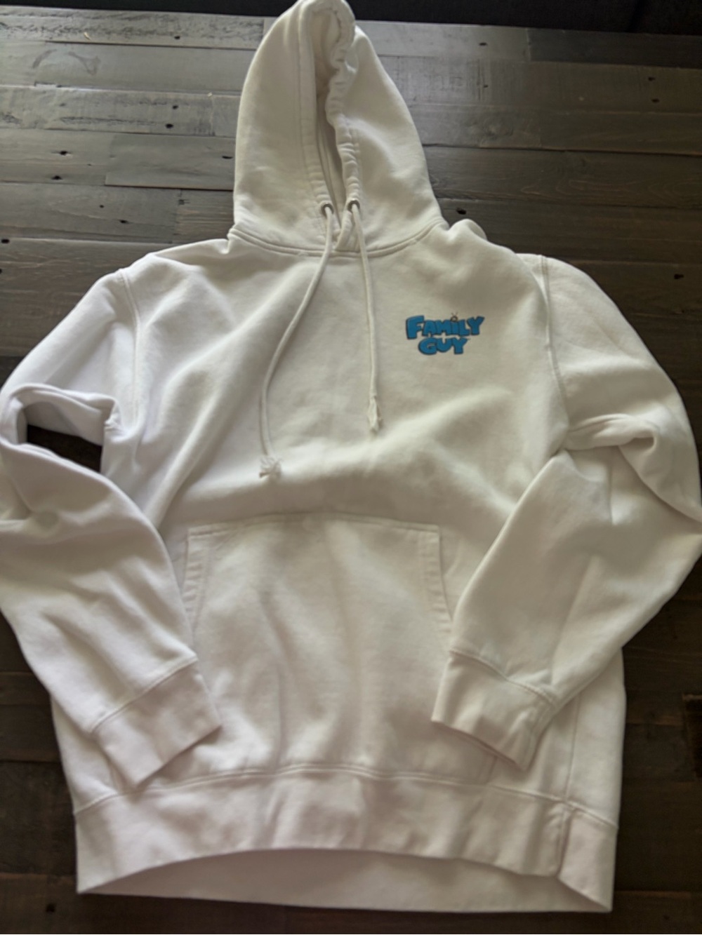 Family Guy Stewie White Graphic Hoodie Size M Pullover
